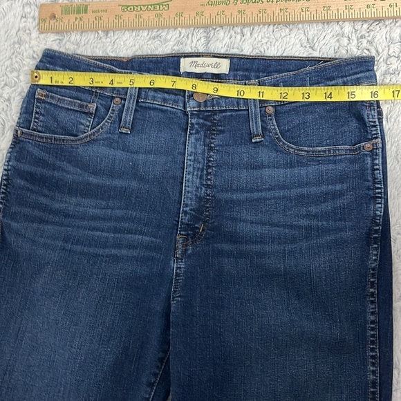 Madewell 10” High Rise Skinny Blue Denim Waist 31 - Picture 6 of 11
